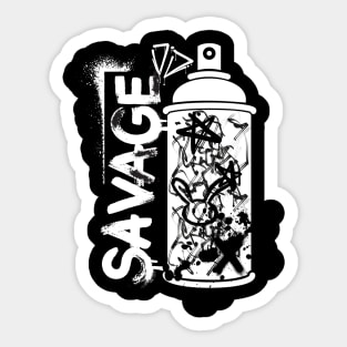 Savage Graffiti Sticker